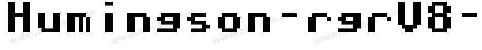 Humingson-rgrV8字体转换