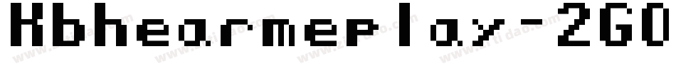 Kbhearmeplay-2GO8字体转换