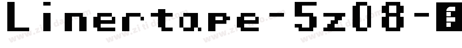 Linertape-5zO8字体转换