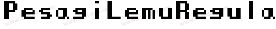 PesagiLemuRegular-2LR8字体转换
