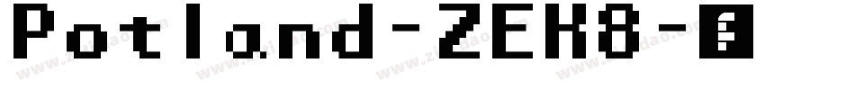 Potland-ZEK8字体转换