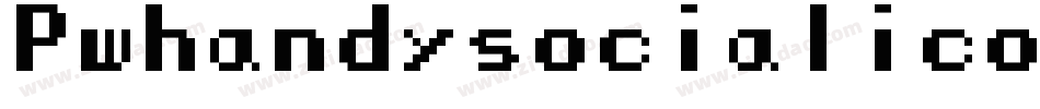 Pwhandysocialicons-2Kr8字体转换