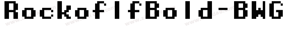 RockoflfBold-BWG8字体转换