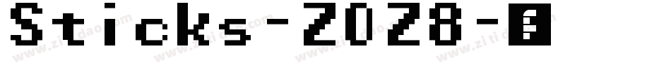 Sticks-ZOZ8字体转换