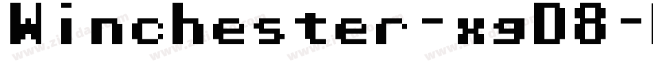 Winchester-xgD8字体转换