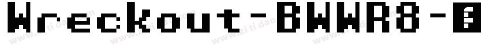 Wreckout-BWWR8字体转换