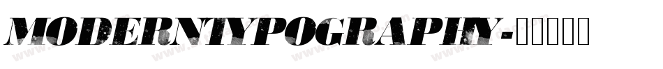 ModernTypography字体转换