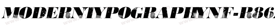 ModernTypographyNf-r86A字体转换