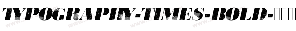 Typography-Times-Bold字体转换