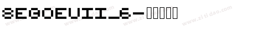 segoeuii_6字体转换