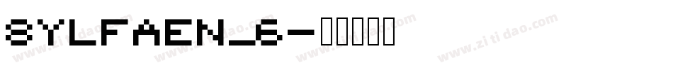 sylfaen_6字体转换