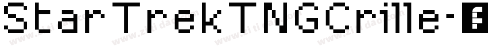 StarTrekTNGCrille字体转换