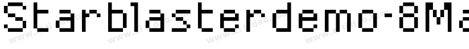 Starblasterdemo-8Ma2g字体转换