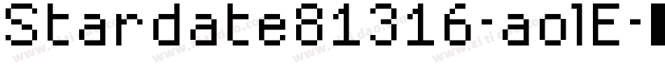 Stardate81316-aolE字体转换
