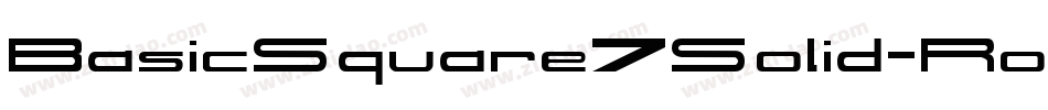 BasicSquare7Solid-Rom6字体转换