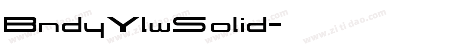 BndyYlwSolid字体转换
