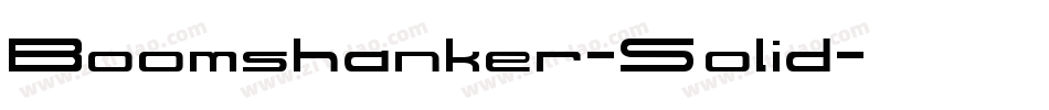 Boomshanker-Solid字体转换