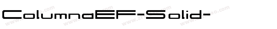 ColumnaEF-Solid字体转换