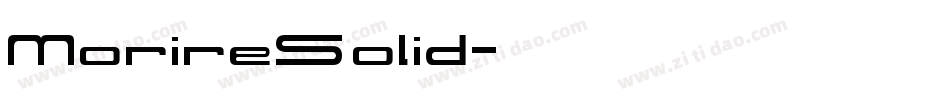 MorireSolid字体转换