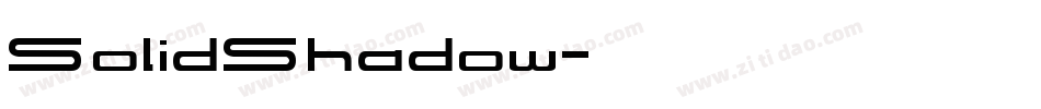 SolidShadow字体转换