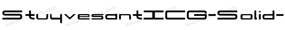 StuyvesantICG-Solid字体转换