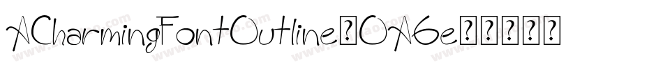 ACharmingFontOutline-OAGe字体转换