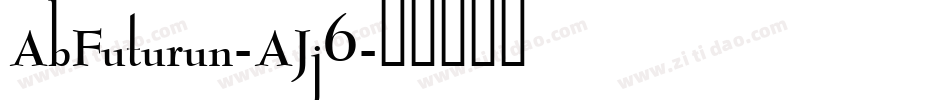AbFuturun-AJj6字体转换