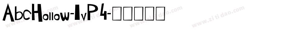 AbcHollow-1vP4字体转换