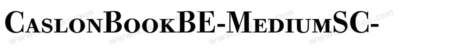 CaslonBookBE-MediumSC字体转换