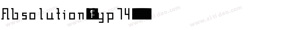 Absolution-Wyp74字体转换