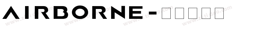 AIRBORNE字体转换