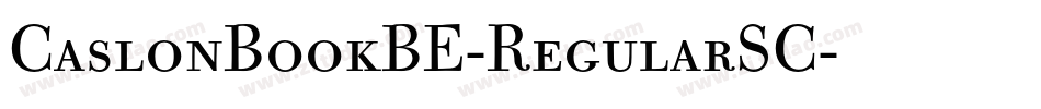 CaslonBookBE-RegularSC字体转换