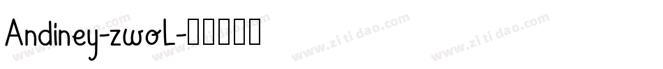 Andiney-zwoL字体转换