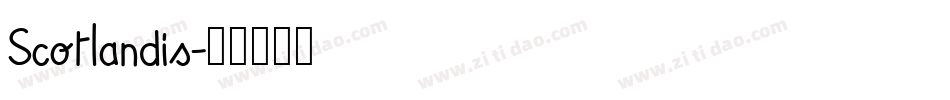 Scotlandis字体转换