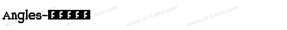 Angles字体转换