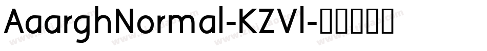 AaarghNormal-KZVl字体转换