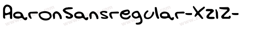 AaronSansregular-X21Z字体转换