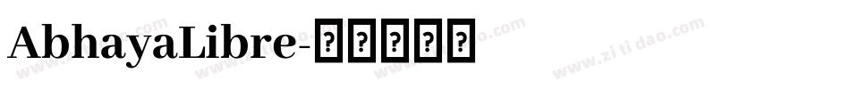 AbhayaLibre字体转换