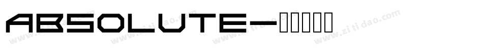 Absolute字体转换