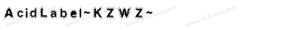 AcidLabel-KZWZ字体转换