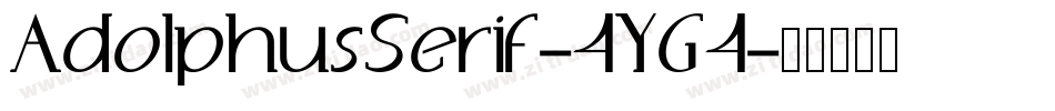 AdolphusSerif-4YG4字体转换