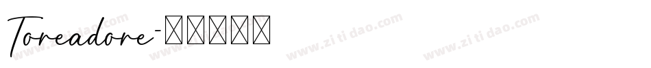 Toreadore字体转换