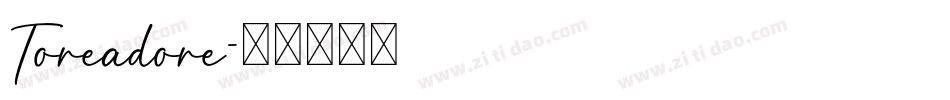 Toreadore字体转换