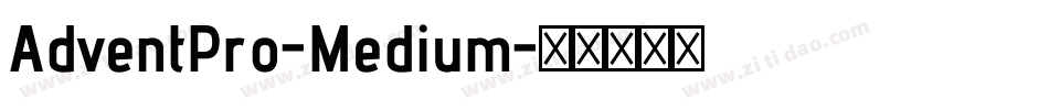 AdventPro-Medium字体转换