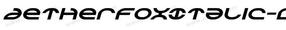 AetherfoxItalic-dDYV字体转换