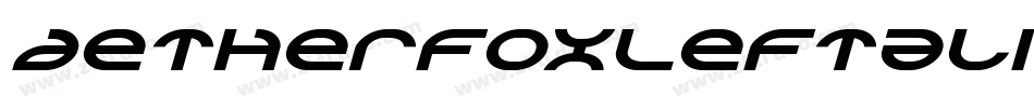 AetherfoxLeftalic-Pwed字体转换