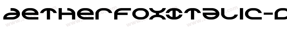 AetherfoxItalic-dDYV字体转换