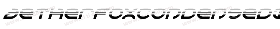 AetherfoxCondensedItalic-2oxd字体转换