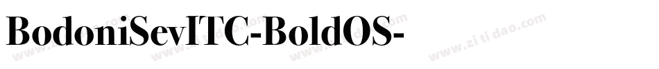 BodoniSevITC-BoldOS字体转换