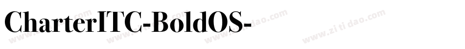 CharterITC-BoldOS字体转换